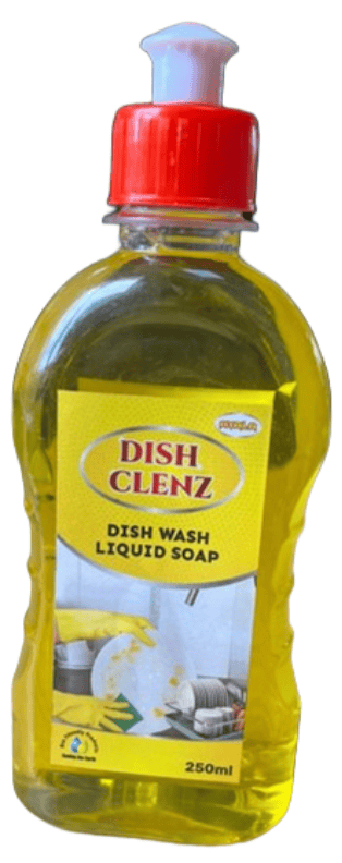 Dish Cleaner (Dish Clenz- 250 ml - Citrus)- Superior Cleaning Power, Gentle on Hands, Eco-Friendly formula, Grease cutiing, food odor elimination, suitable to all types of dishes