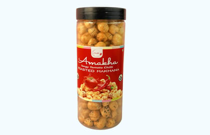 Amakha Roasted Flavoured Makhana, Tangy Tomato Chilli, 140gm Amakha Roasted Flavoured Makhana, Tangy Tomato Chilli, 140gm