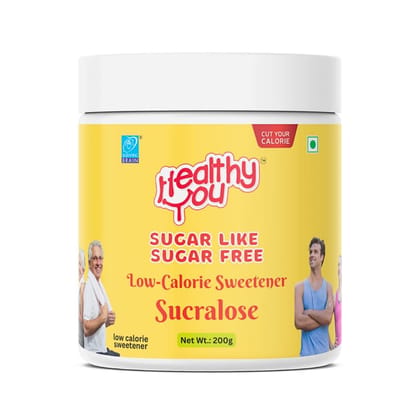 Healthy You Sugar-Free Sucralose| Healthy Sugar Option| Diabetic Friendly with Sucralose|Healthy Substitute for Sugar| 200gm Healthy You Sugar-Free Sucralose| Healthy Sugar Option| Diabetic Friendly with Sucralose|Healthy Substitute for Sugar| 200gm