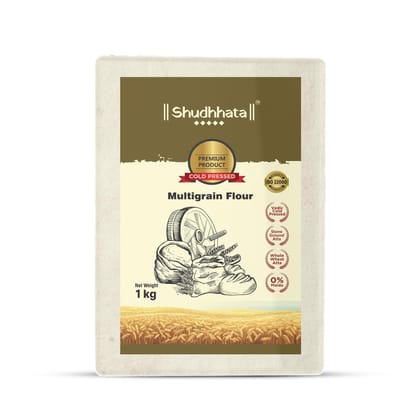 Shudhaata Premium Multigrain Atta (1kg) - Assorted Grains for Nutritious Goodness Shudhaata Premium Multigrain Atta (1kg) - Assorted Grains for Nutritious Goodness
