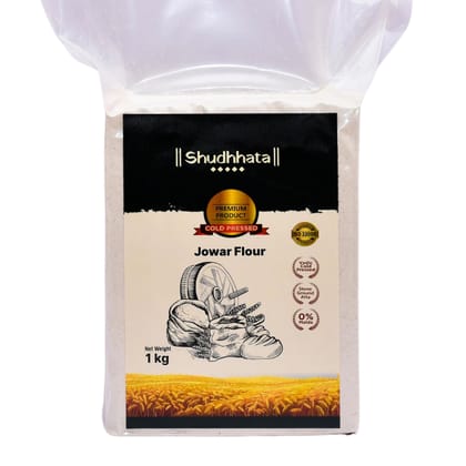 Shudhaata Premium Jowar Atta (1kg) - Nutritious Sorghum Flour from India's Fields Shudhaata Premium Jowar Atta (1kg) - Nutritious Sorghum Flour from India's Fields