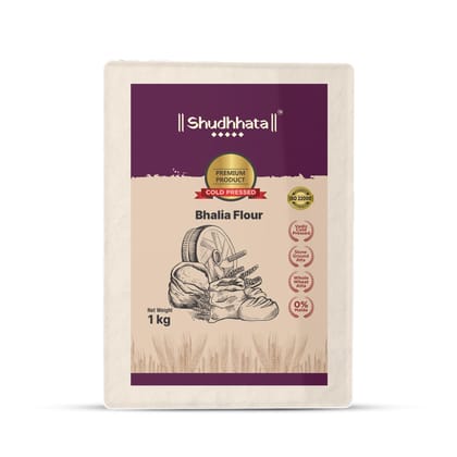Shudhaata Bhalia Wheat Atta (1kg) - Premium Long Grain Non-Hybrid Wheat with GI Tag Shudhaata Bhalia Wheat Atta (1kg) - Premium Long Grain Non-Hybrid Wheat with GI Tag