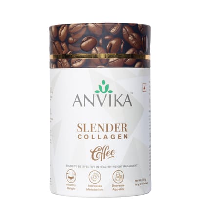 Anvika Slender Collagen Coffee flavor for Weight management Anvika Slender Collagen Coffee flavor for Weight management