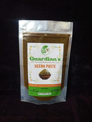GUARDIAN’S Conditioning Herbal Heena Paste, Long Lasting Natural Henna Based Hair Color for Stronger, Smoother Hair,for All Hair Types (Pack Of 1 200 Gram) GUARDIAN’S Conditioning Herbal Heena Paste, Long Lasting Natural Henna Based Hair Color for Stronger, Smoother Hair,for All Hair Types (Pack Of 1 200 Gram)
