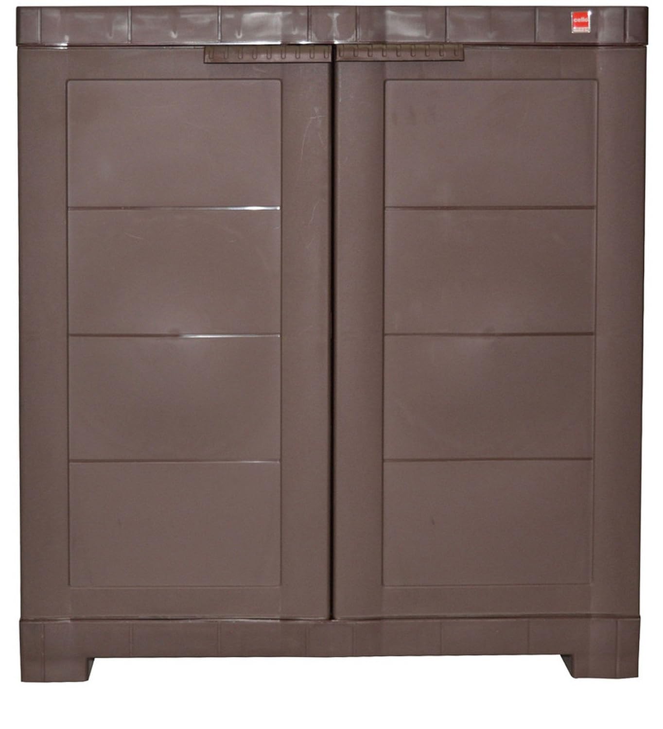 Compact Plastic Shoe Rack(Ice Brown)