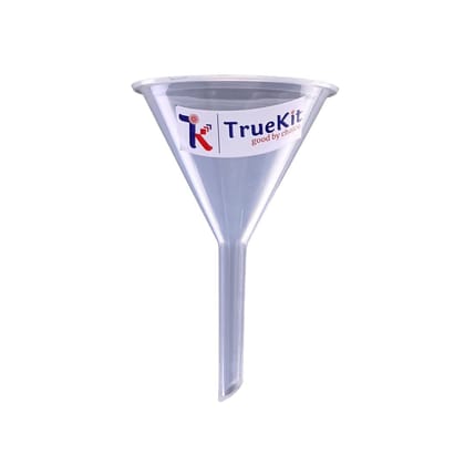 TRUEKIT Transparent Plastic Funnel with Long Stem (Pack of 4) TRUEKIT Transparent Plastic Funnel with Long Stem (Pack of 4)