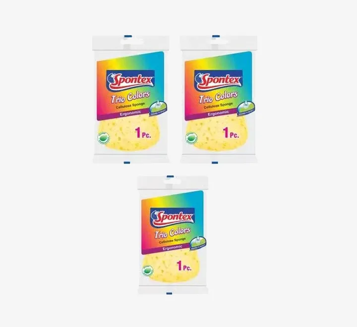 Spontex Passe - Partout Cellulose Sponge Ultra Absorbent || Pack of 4 || 8901580001888