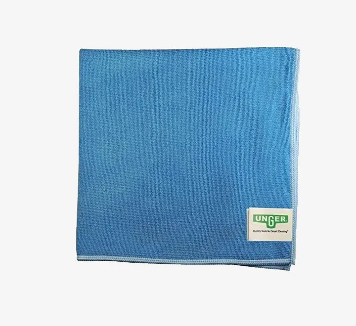 Unger ME40R MicroWipe Ultralite Microfiber Cloth Pack of 2 Pics, 16" Length x 16" Width, Red