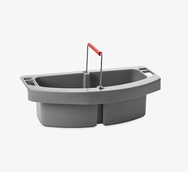 Rubbermaid (Grey) 10 Qt Round Bucket, Grey (Grey)