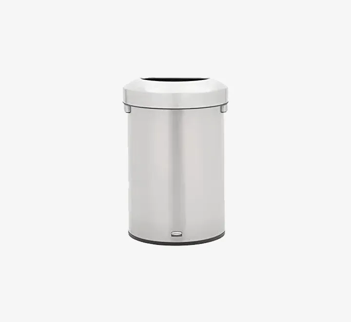 Rubbermaid FG9W3100SSBLA Infinity Base-Mount Smoking Receptacle Stainless Steel/Black, Size(W x H): 15.5" x 15.5"