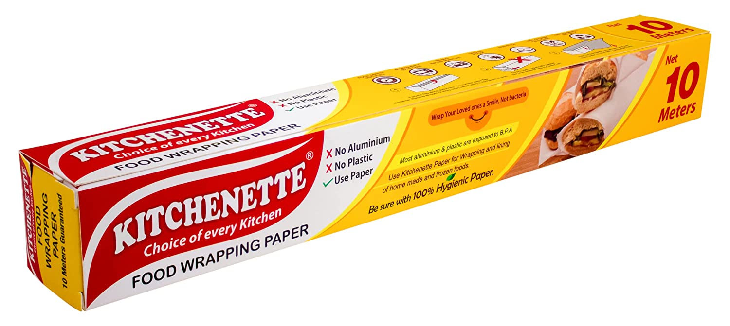 Kitchenette Food wrapping paper 10 meter | non stick | microwave safe |