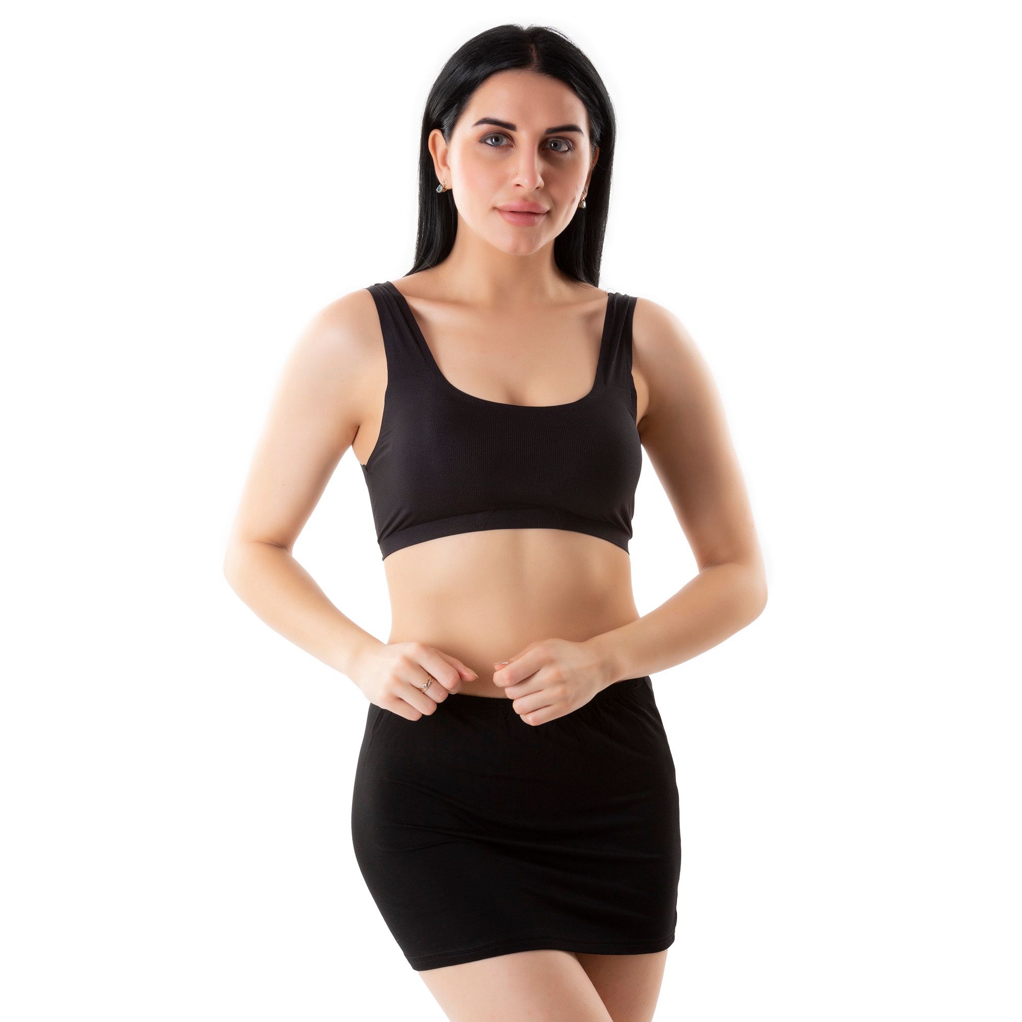 Soft Seamless Tencel Fabric Wirfree Lightly Padded Bra Bralette