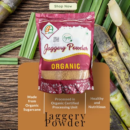 Bhu Amrit Organic Jaggery Powder - Healthy & Natural Sweetener