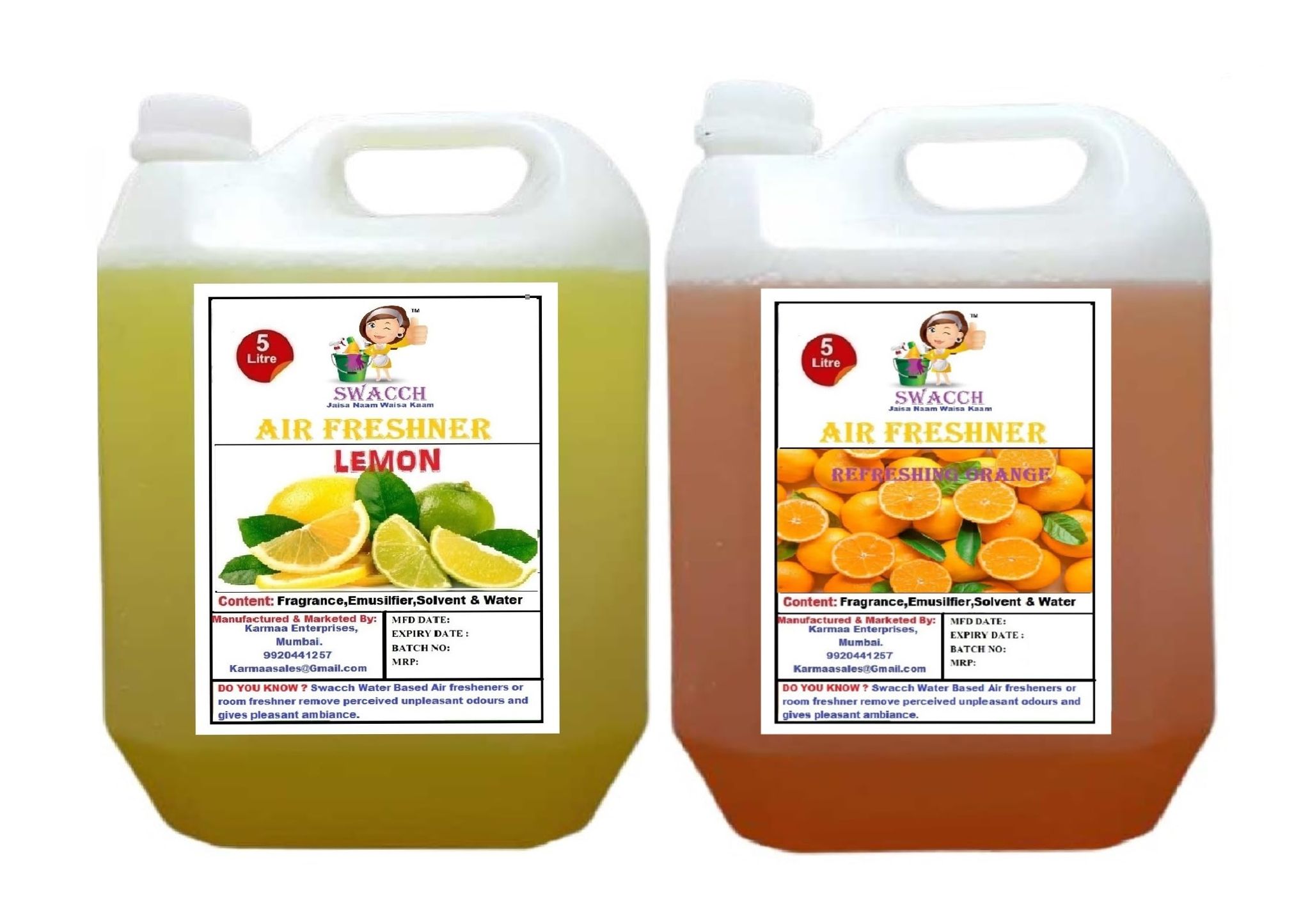 Swacch Air Freshner (5 Litre) (Pack of 2) Lemon & Orange