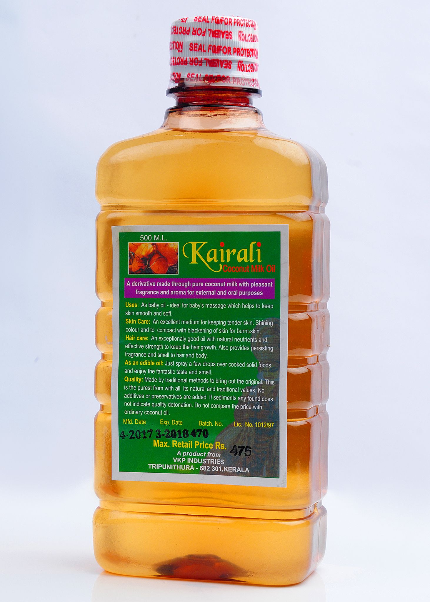 Kairali Coconut Milk Oil - 500ml