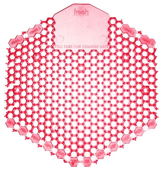 Wave 3D Urinal Screen Kiwi Grapefruit Pack of 2