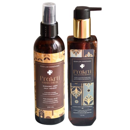 Prakrti Aloevera Shampoo and Sukesha Hair Oil Prakrti Aloevera Shampoo and Sukesha Hair Oil