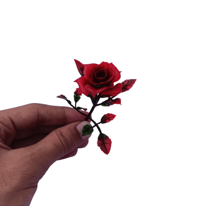 Beautiful Artificial Rose flowers with leaves, For flower pots, Home Decor, Bouquets Decor, Fish tank decoration or any Decorating Purposes and DIY Crafting. (Pack of 15 Flowers)