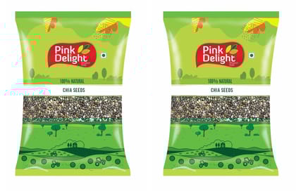 Pink Delight | Chia Seeds | Dried Seeds | 500 Gm Each | Pack of 2 | 1 Kg Pack