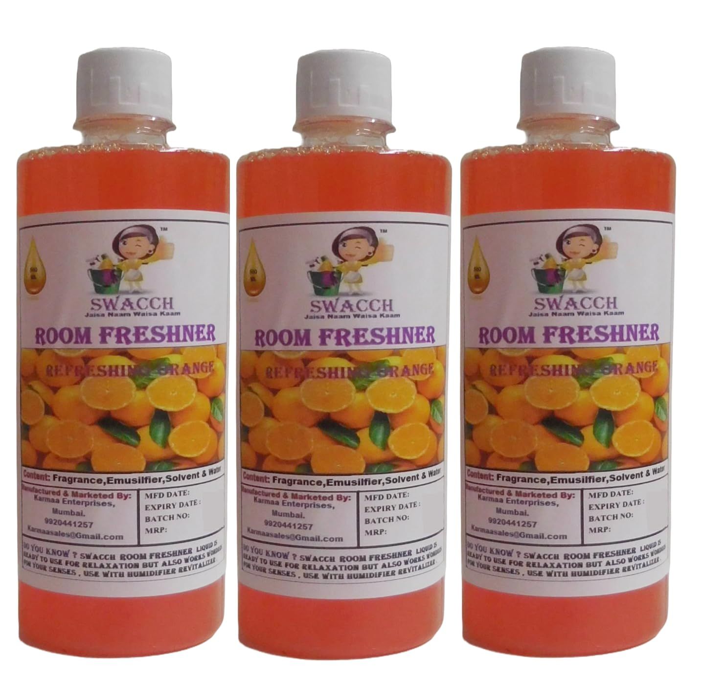 Swacch Room Freshner (500ml) (Pack of 3) Orange