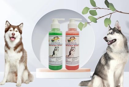 SWACCH Premium Shampoo for Siberian Husky (200ML) (Combo Pack of 2) NEEM ALOVERA & Jasmine