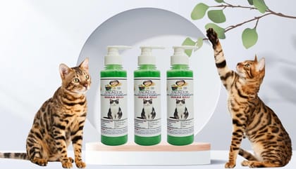 SWACCH Premium Shampoo for Indian Billi (200ML) (Pack of 3) NEEM ALOVERA