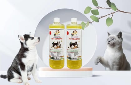 SWACCH PET Shampoo Lemon (1 Litre) (Pack of 2) Lemon