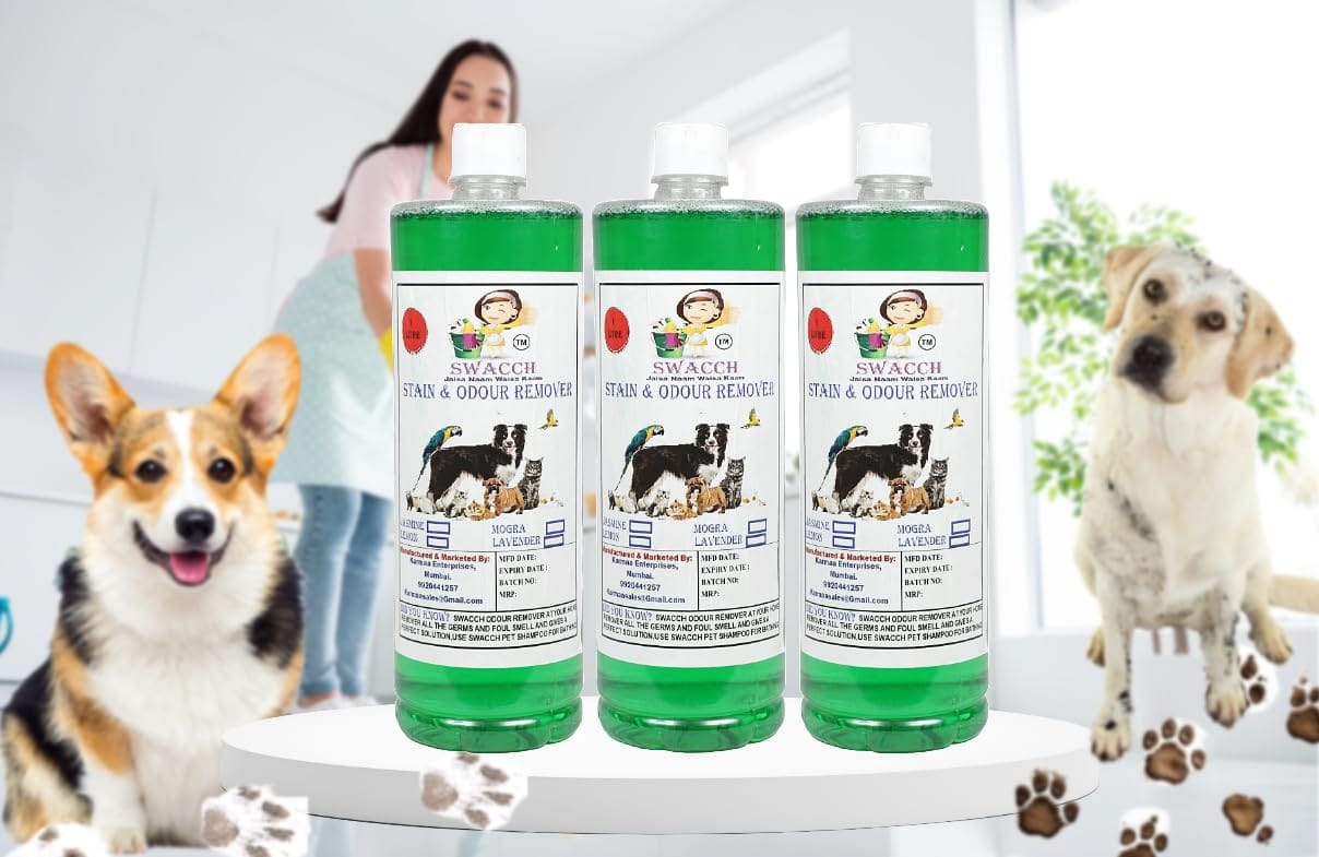 Swacch STAIN & ODOUR REMOVER (1 Litre) (Pack of 3) Jasmine
