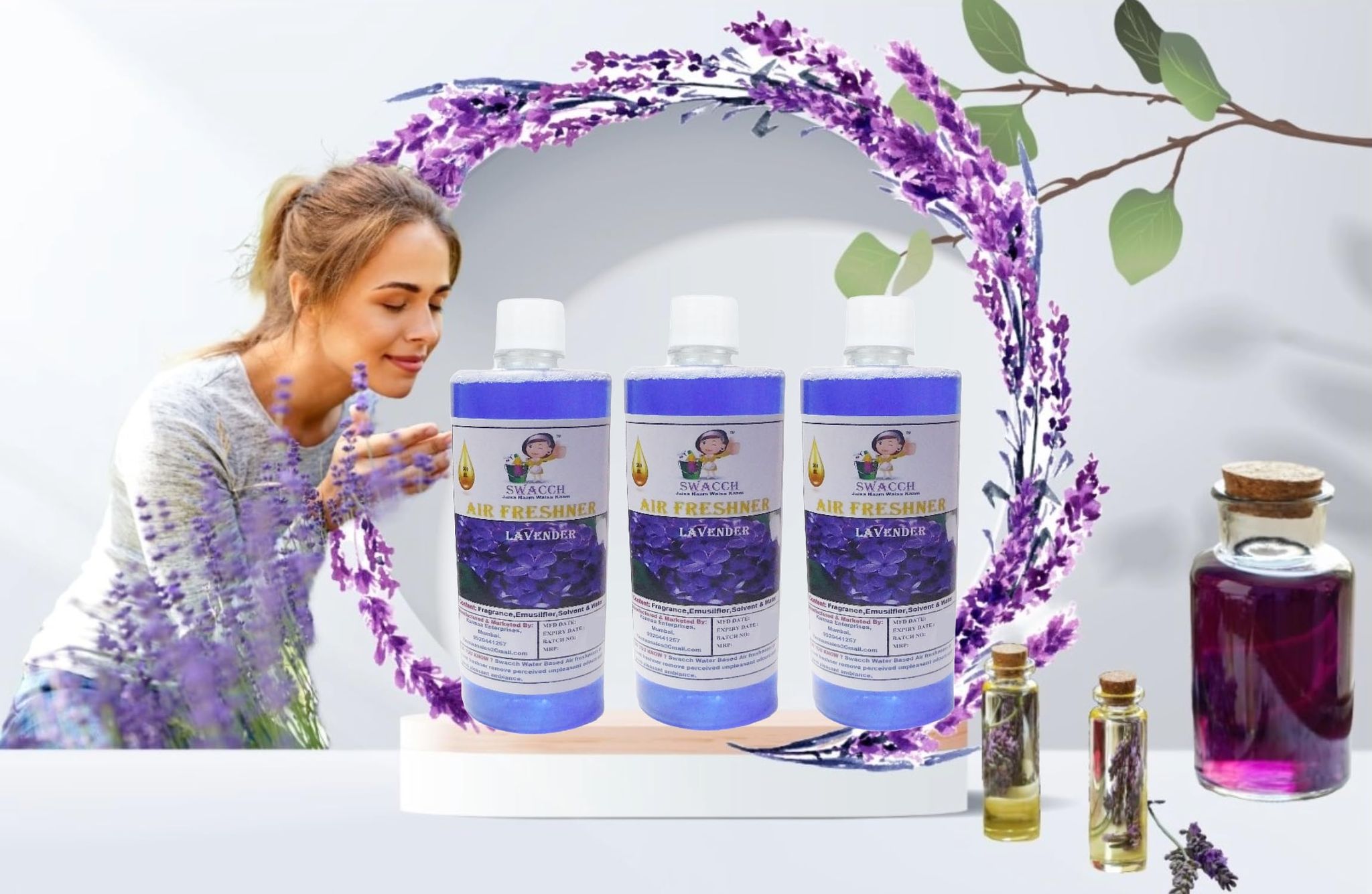 Swacch Air Freshner (500ml) (Pack of 3) Lavender
