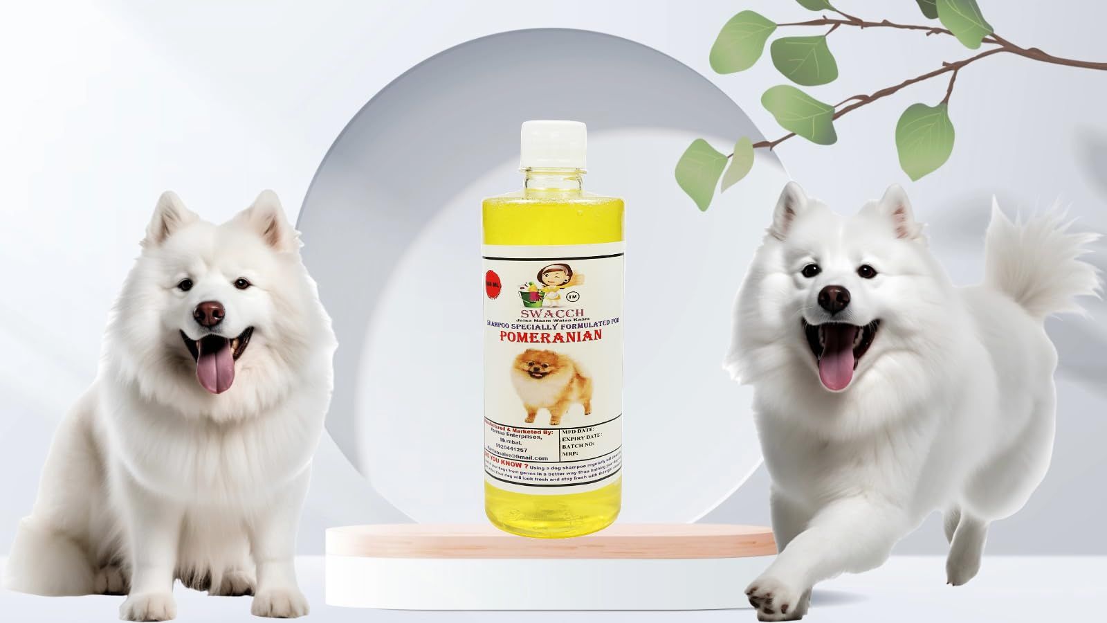 Swacch Shampoo Specially Formulated for Pomeranian (500ml) Lemon