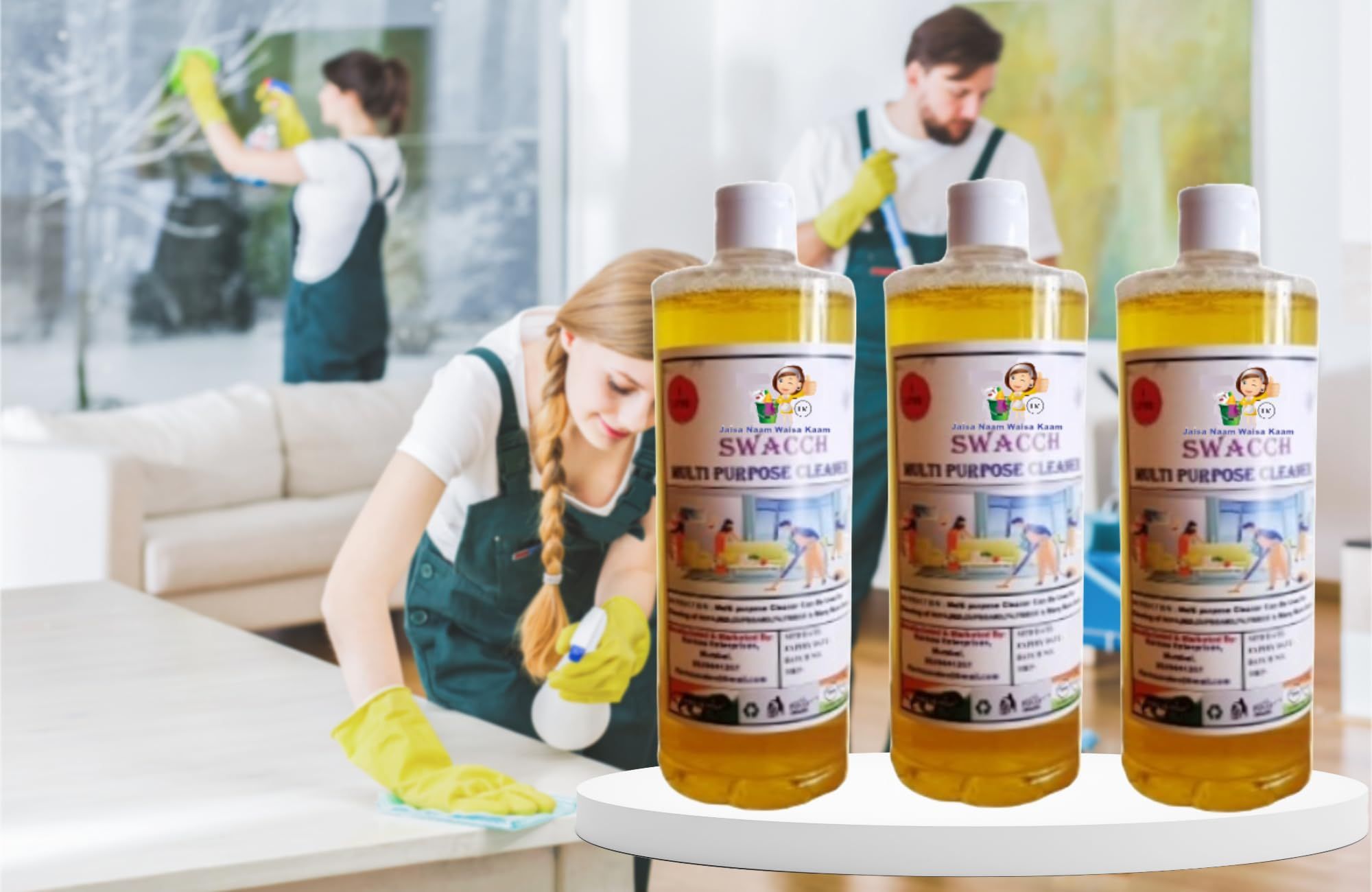 Swacch Multipurpose Cleaner (1 Litre) (Pack of 3)