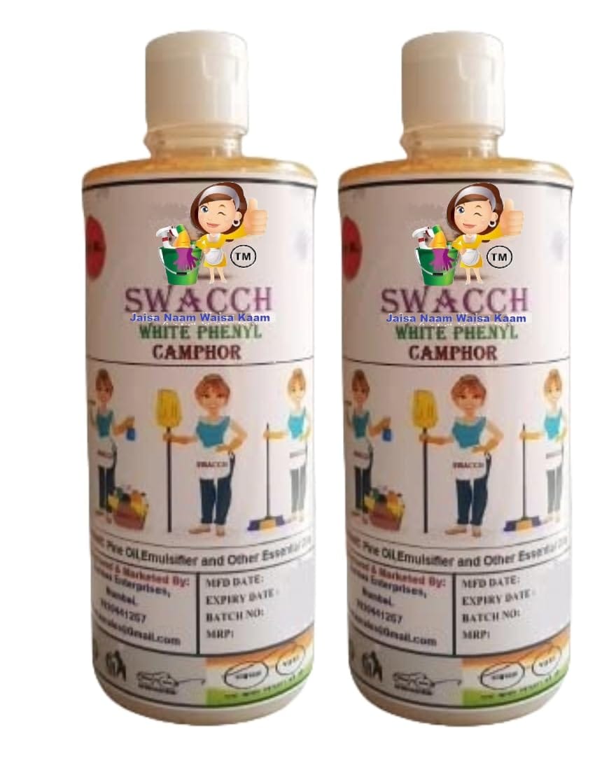 Swacch White Phenyl 500ML (PACK OF 2) (CAMPHOR)