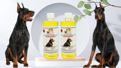 SWACCH Shampoo Specially FORMULATED for Doberman (500ML) (Pack of 2) Lemon