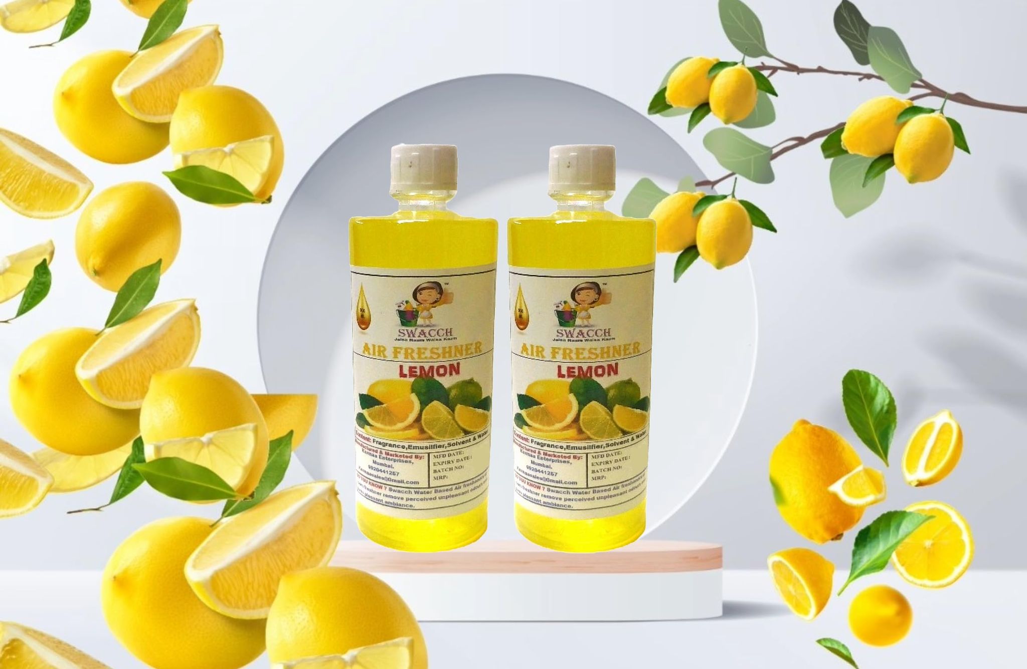 Swacch Air Freshner (500ml) (Pack of 2) Lemon