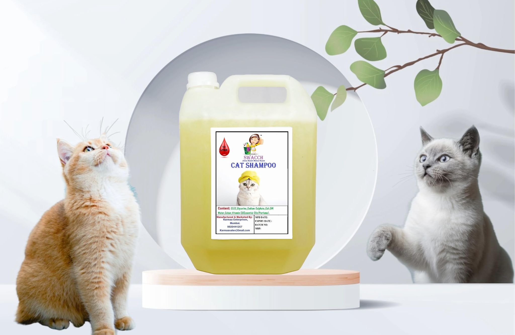 Swacch Cat Shampoo (10 Litre) Lemon