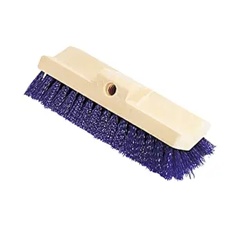Rubbermaid Blue 10 Inch Floor Scrub, Plastic Block, Bi-Level, Polypropylene Fill, Blue, 4 Inch x 4.133 Inch x 4.133 Inch