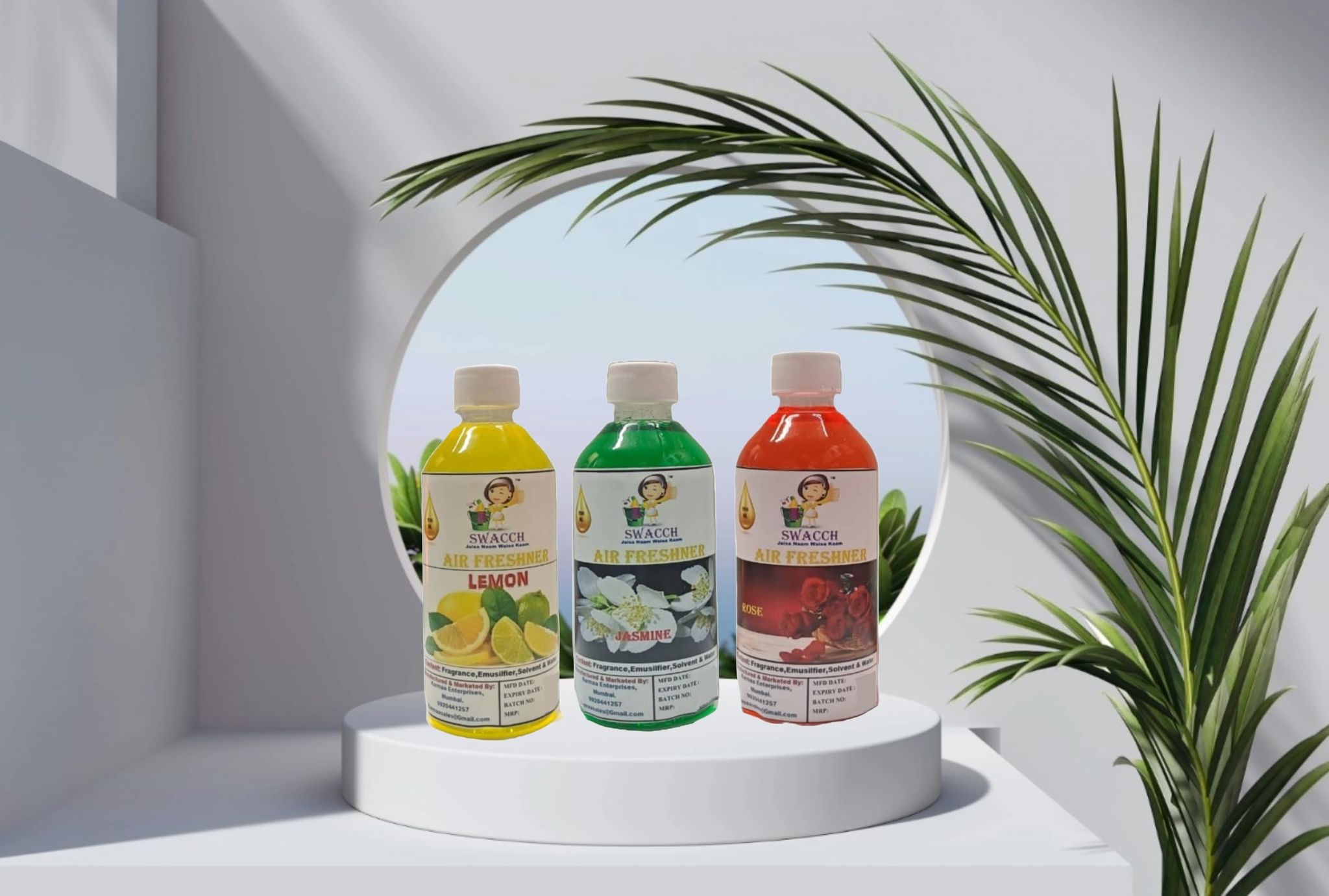 Swacch Air Freshner (200ml) (Combo Pack of 3) Lemon, Jasmine & Rose