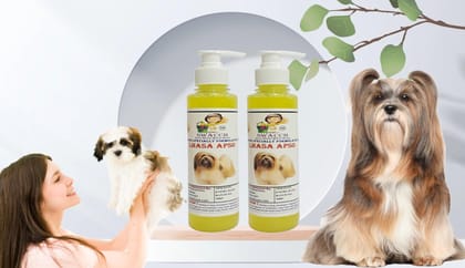 SWACCH Premium Shampoo for Lhasa APSO (200ML) (Pack of 2) Lemon