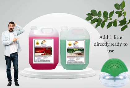 Swacch Diffuser Aroma Liquid (5 Litre) (Pack of 2) Rose & Mogra