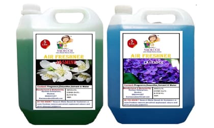 Swacch Air Freshner (5 Litre) (Pack of 2) Jasmine & Lavender Swacch Air Freshner (5 Litre) (Pack of 2) Jasmine & Lavender