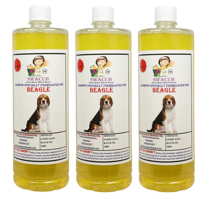 Swacch Shampoo Specially Formulated for Beagle (1 Litre) (Combo Pack of 3) Lemon Swacch Shampoo Specially Formulated for Beagle (1 Litre) (Combo Pack of 3) Lemon