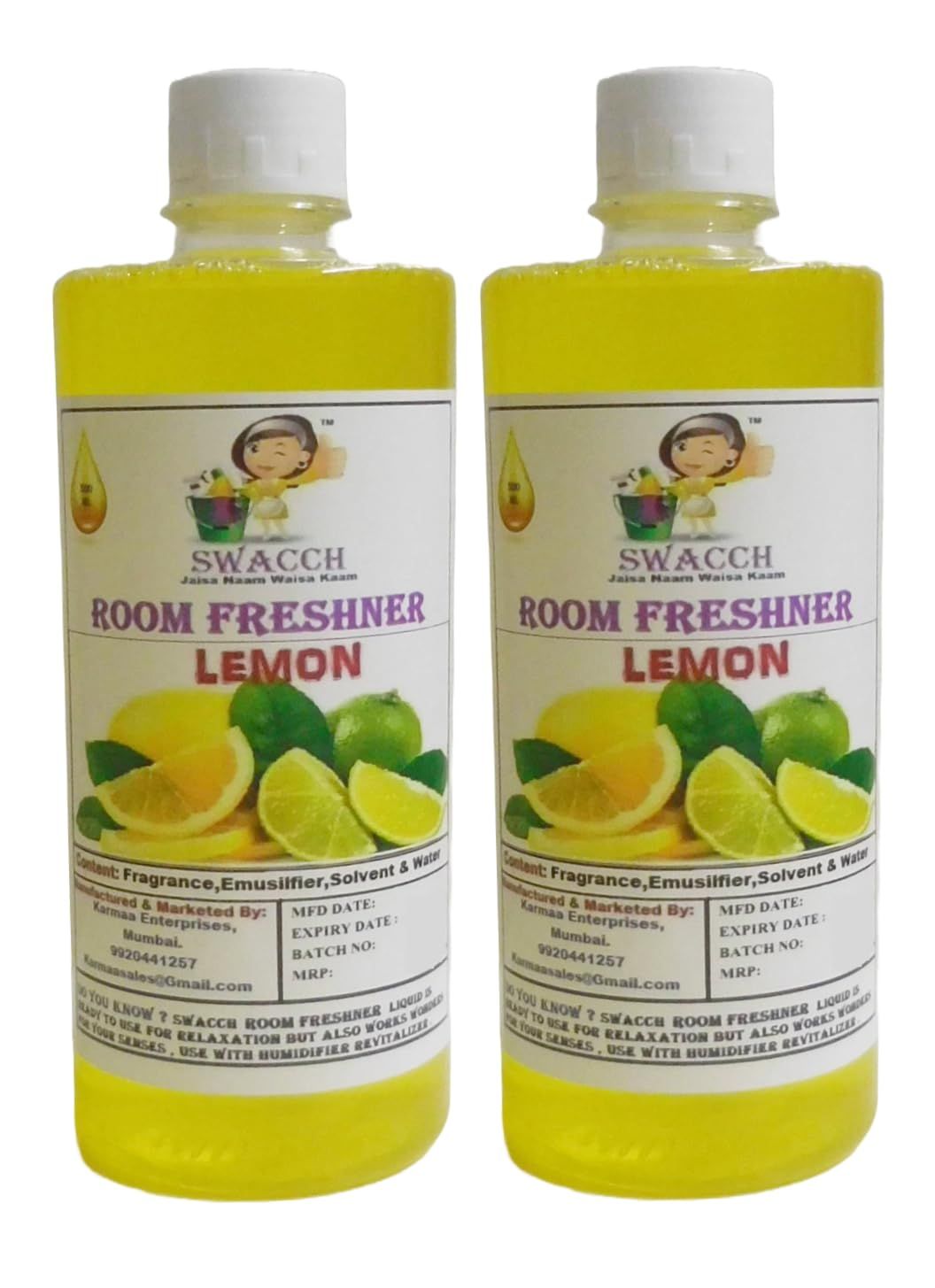 Swacch Room Freshner (500ml) (Pack of 2) Lemon