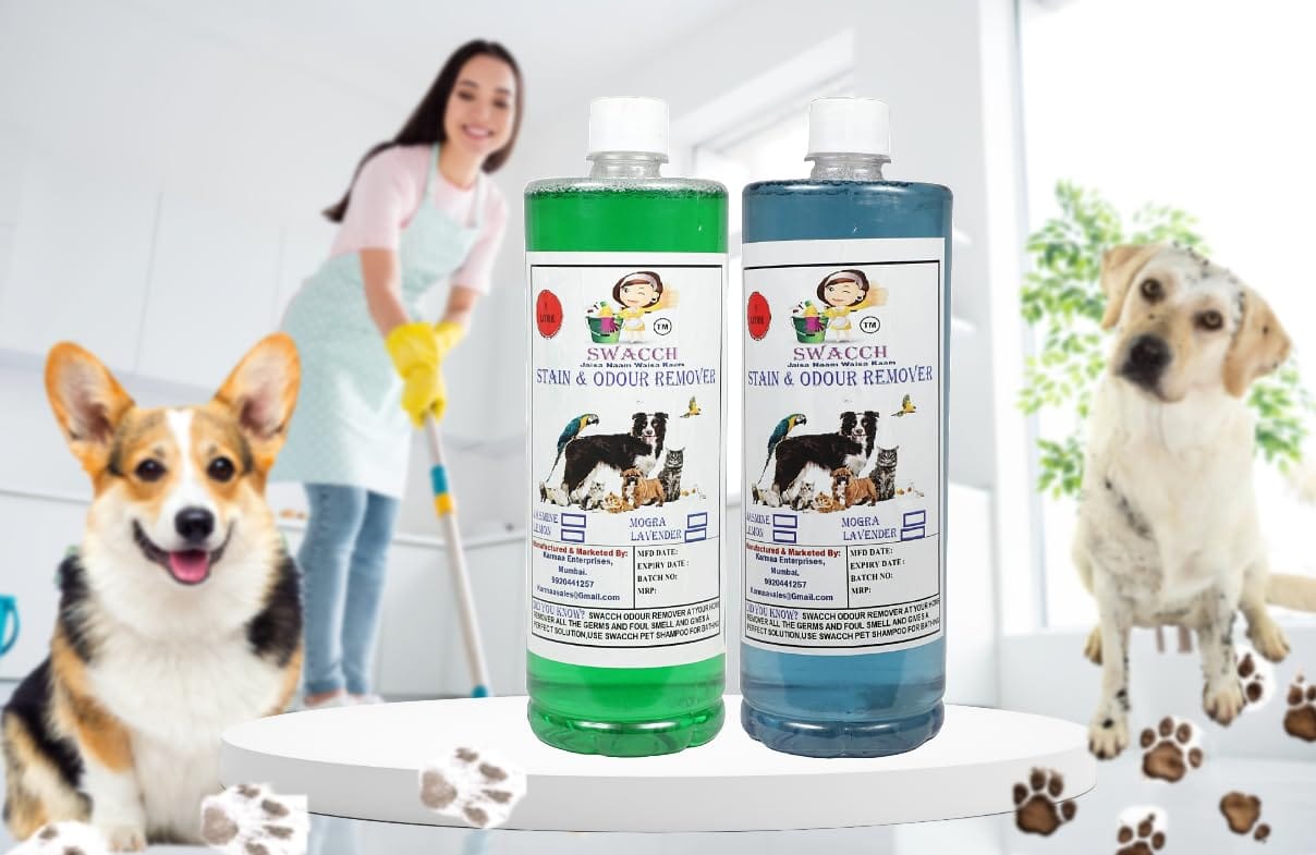 STAIN & ODOUR REMOVER (1 Litre) (Combo Pack of 2) Neem Alovera & Lavender