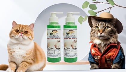 SWACCH Premium Shampoo for American Bobtail (200ML) (Pack of 2) NEEM ALOVERA