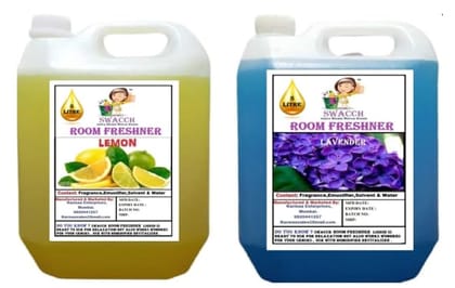 Swacch Room Freshner (5 Litre) (Pack of 2) Lemon & Lavender Swacch Room Freshner (5 Litre) (Pack of 2) Lemon & Lavender