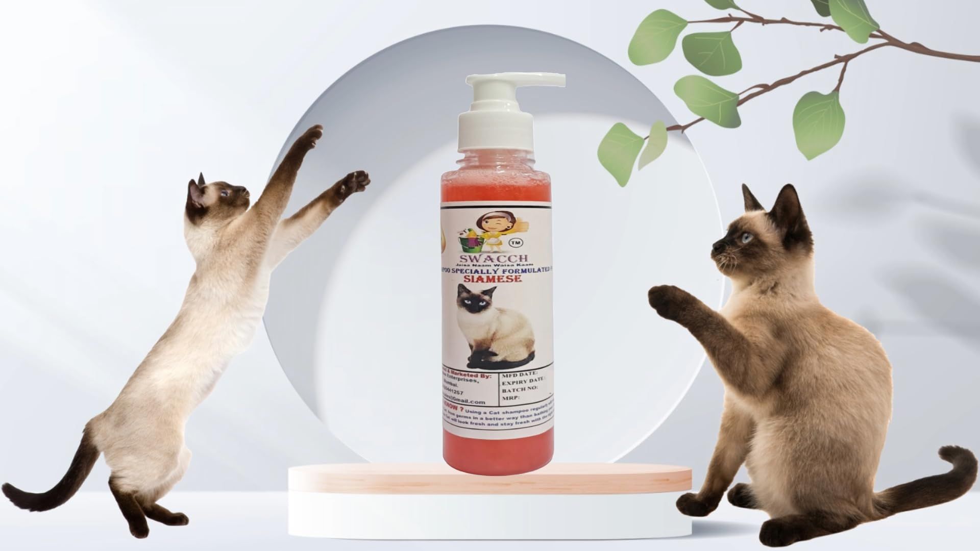 SWACCH Premium Shampoo for Siamese (200ML) Jasmine