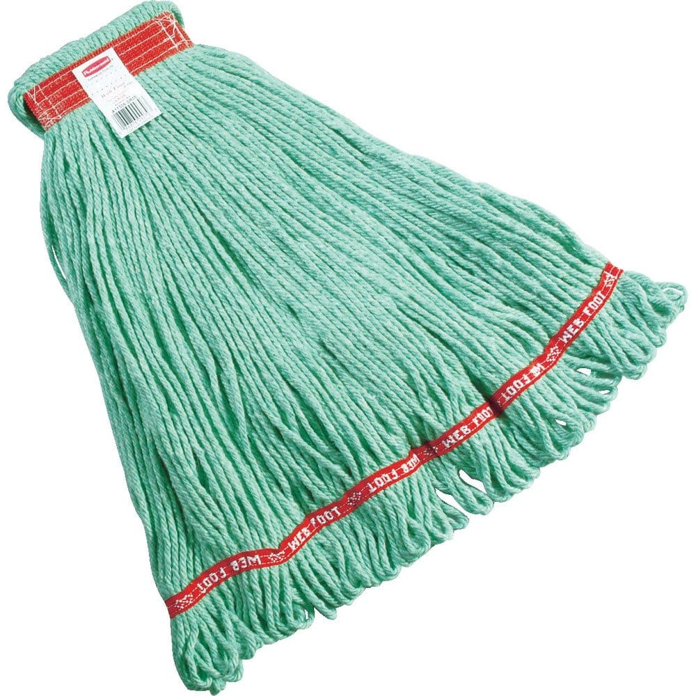 Rubbermaid Web Foot Blend Shrink Wet Mop, 1 Inch Headband, White, 15.25 Inch x 2.362 Inch x 2.362 Inch