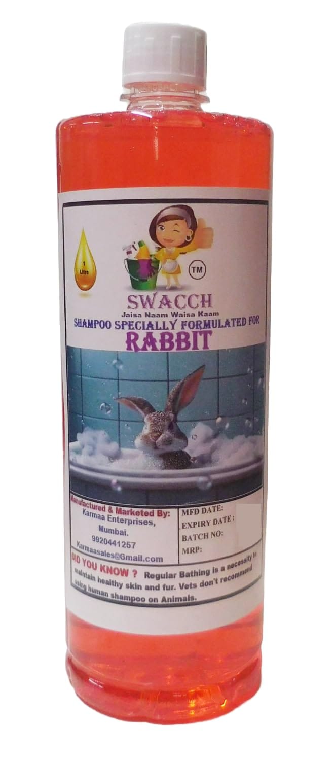 Swacch Shampoo Specially Formulated for Rabbit (1 Litre) Strawberry