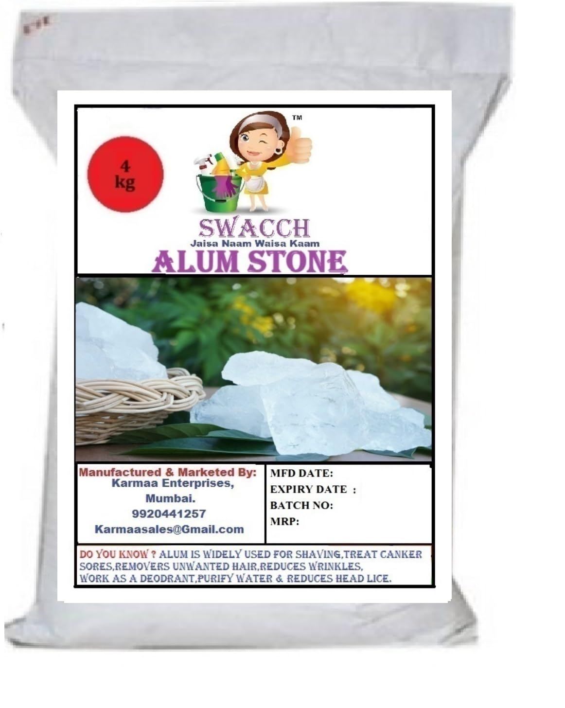 Alum Stone (4 Kg)