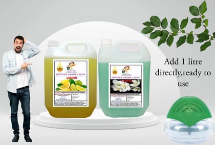 Swacch Diffuser Aroma Liquid (5 Litre) (pack of 2) Lemon & Jasmine